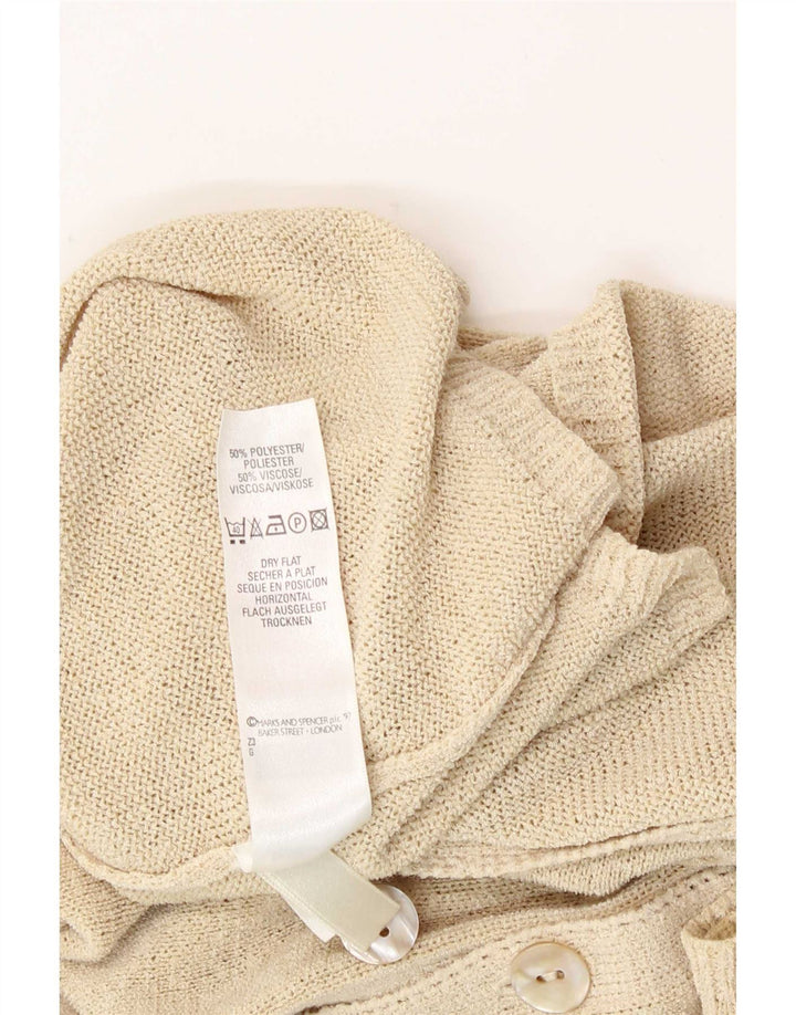 Marks & Spencer Pulover Cardigan St. Michael pentru femei UK 12 Bej mediu