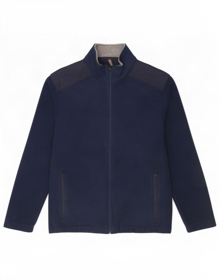Jachetă fleece pentru bărbați Marks & Spencer UK 38 Medium bleumarin poliester