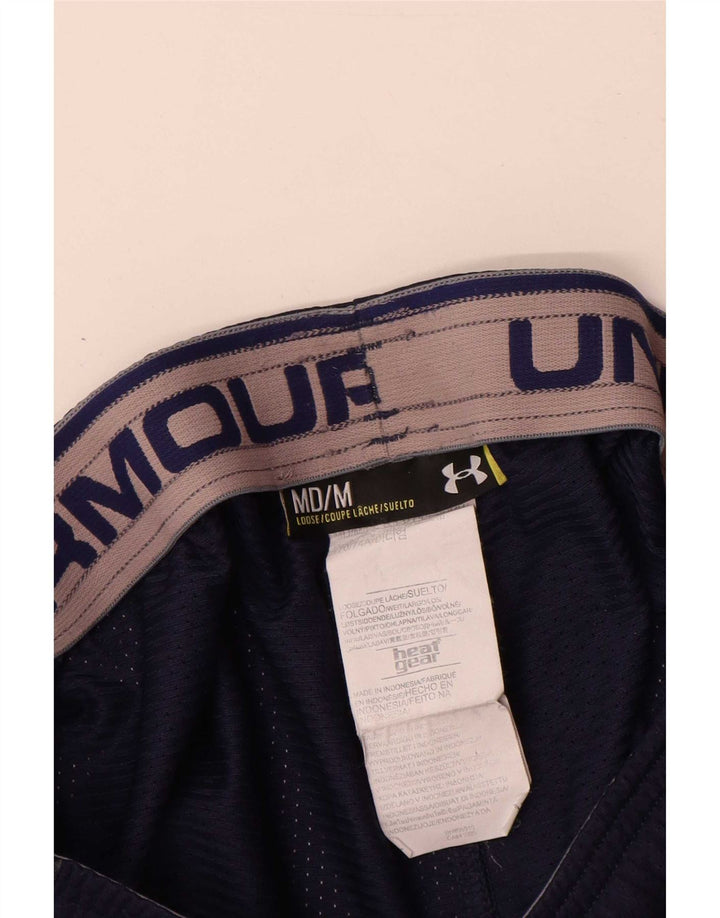 Pantaloni scurți sport Under Armour pentru bărbați Heat Gear, poliester mediu albastru bleumarin