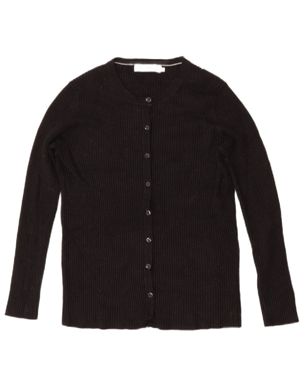 Pulover cardigan pentru femei John Lewis UK 14 Medium Black Viscose