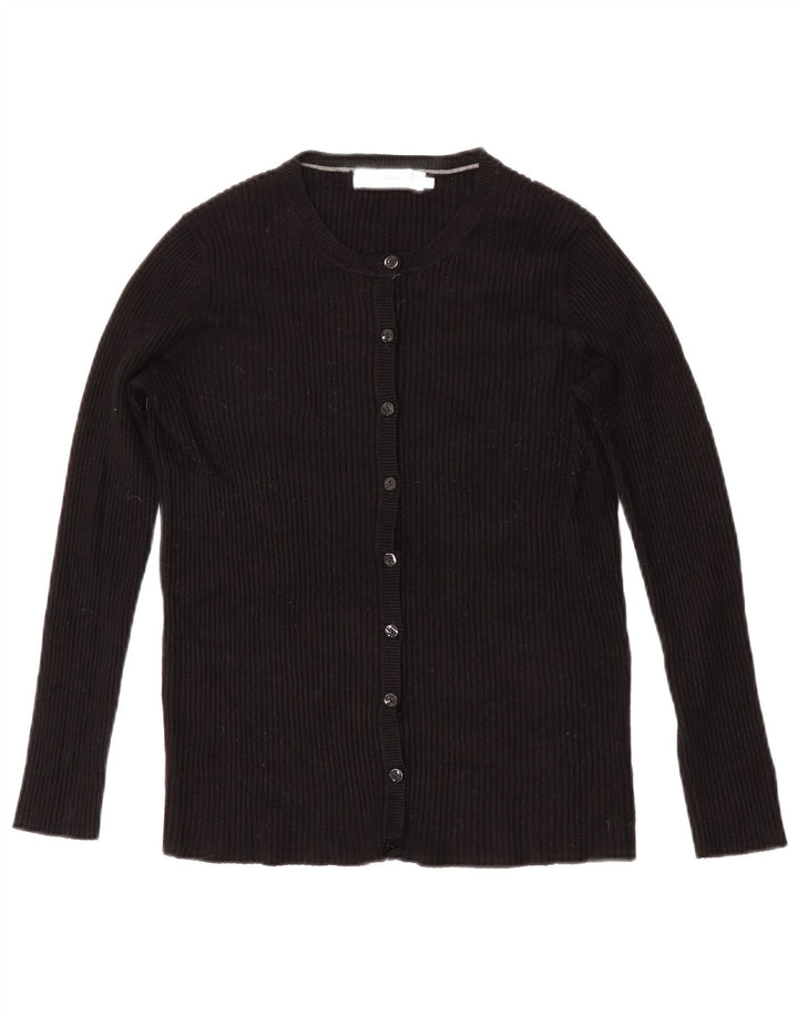 Pulover cardigan pentru femei John Lewis UK 14 Medium Black Viscose