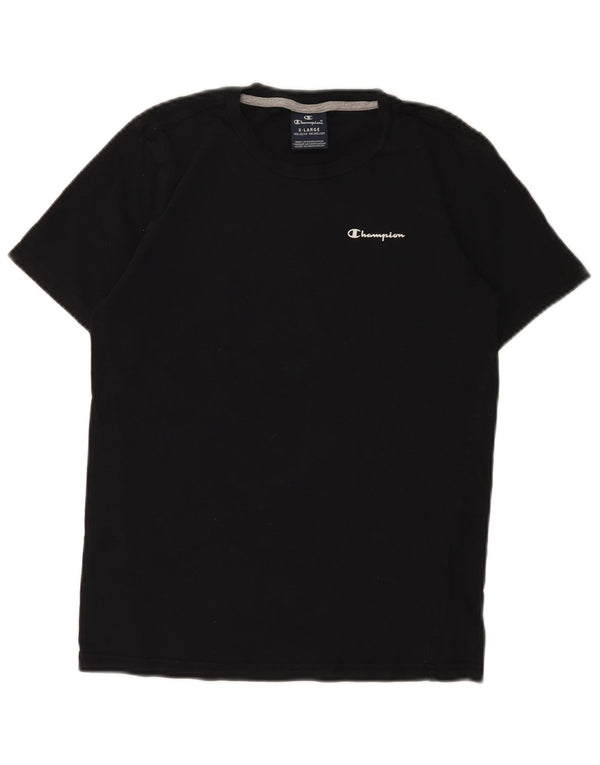 Tricou Băieți Champion Top 13-14 Ani XL Bumbac Negru