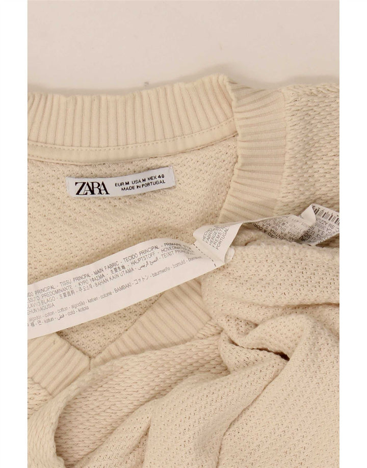 Zara Barbati Vesta Tank Top Bumbac Alb Murat Mediu