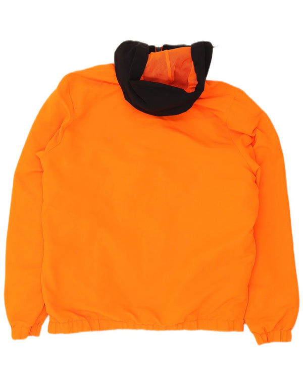 Jachetă anorak cu glugă Smiley pentru bărbați Ellesse UK 40 mare portocaliu Colorblock