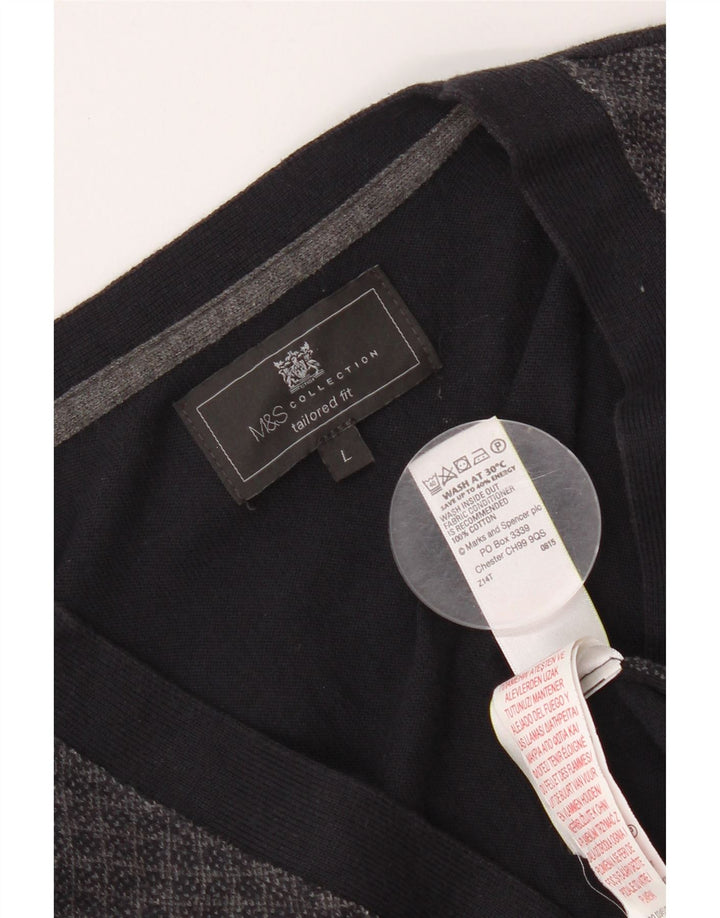 Pulover cardigan pentru bărbați Marks & Spencer, mare, bleumarin