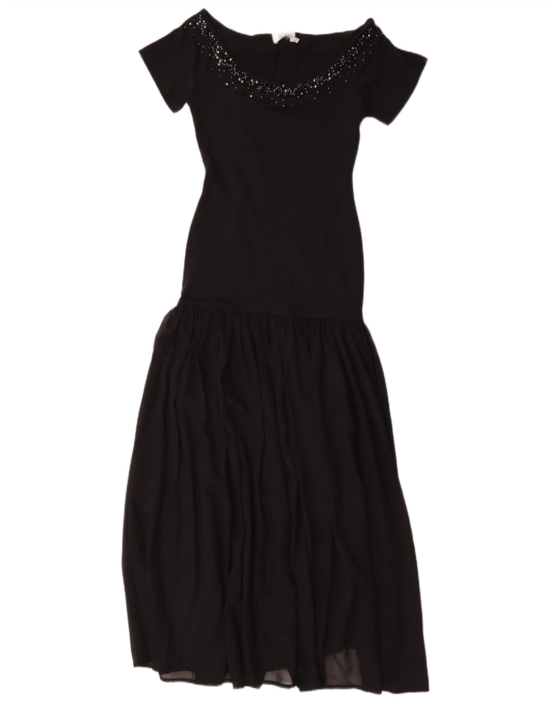 Rochie Maxi Vintage pentru Damă IT 42 Medium Negru