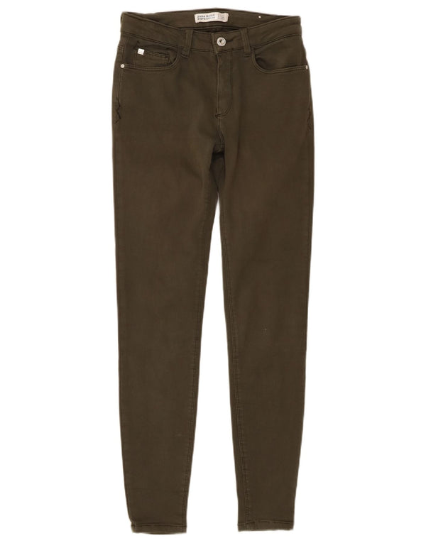 Blugi skinny dama Zara EU 36 XS W26 L27 Kaki