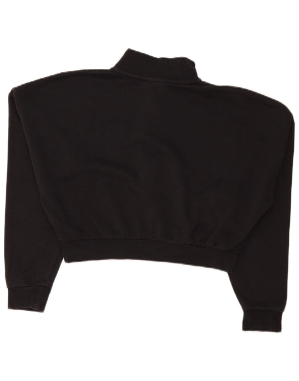 Pulover Nike pentru femei, supradimensionat, cu fermoar și gât, UK 10 Mic Negru