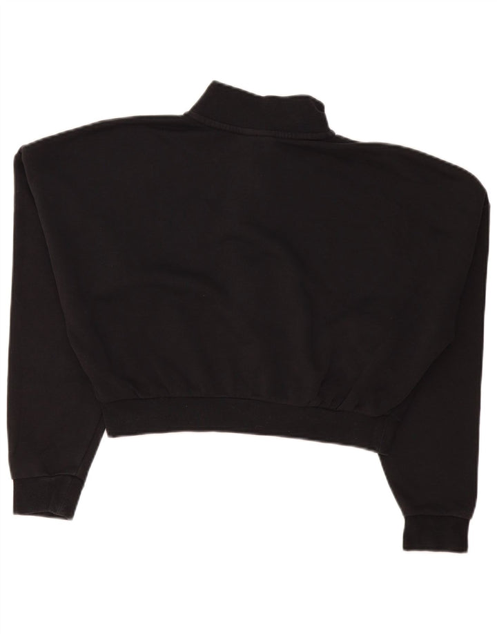 Pulover Nike pentru femei, supradimensionat, cu fermoar și gât, UK 10 Mic Negru