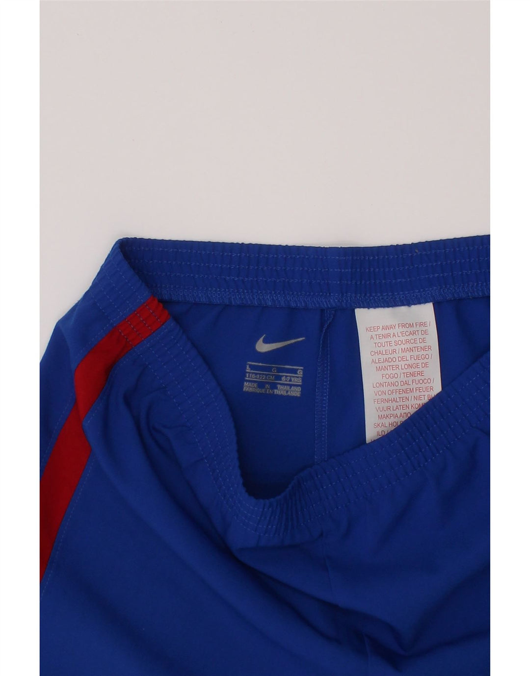 Pantaloni scurți sport NIKE Barcolana pentru băieți 6-7 ani, mari, albastru, color block