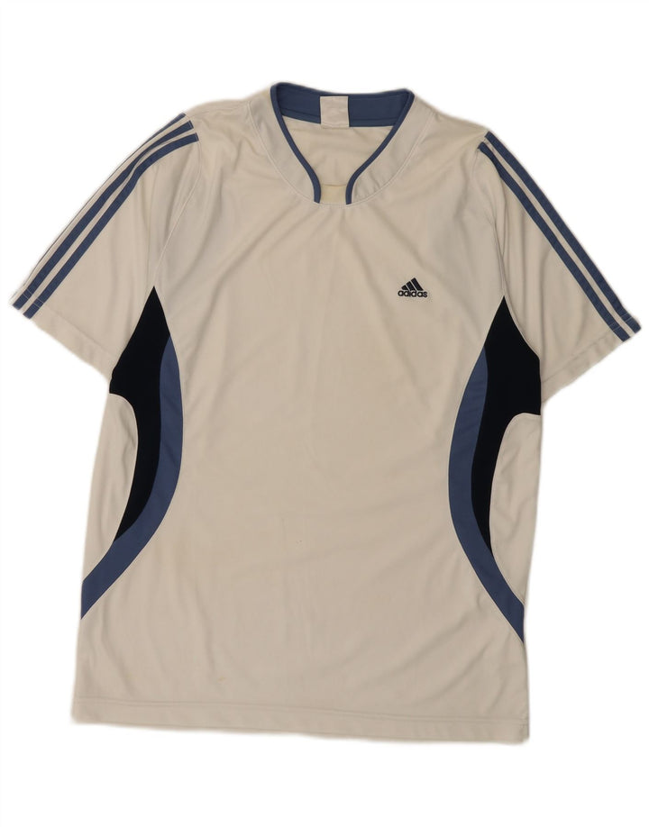 Tricou pentru bărbați Adidas Top XL, alb, poliester color bloc