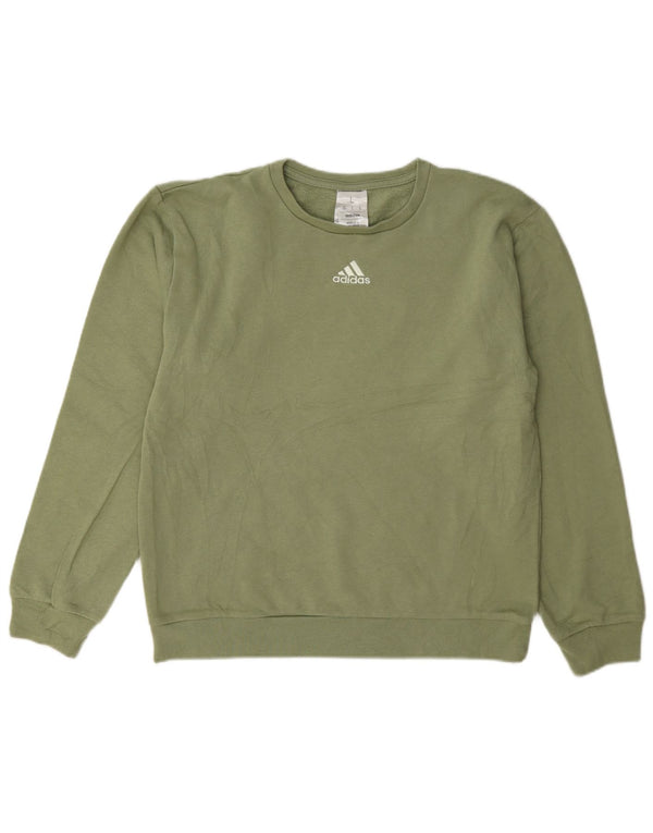 Pulover adidas pentru femeie US 14/16 mare bumbac verde