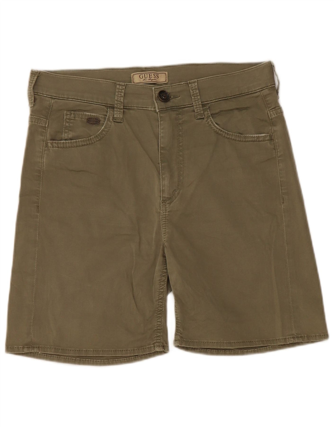 Pantaloni scurți casual Guess pentru bărbați W28 Small Khaki