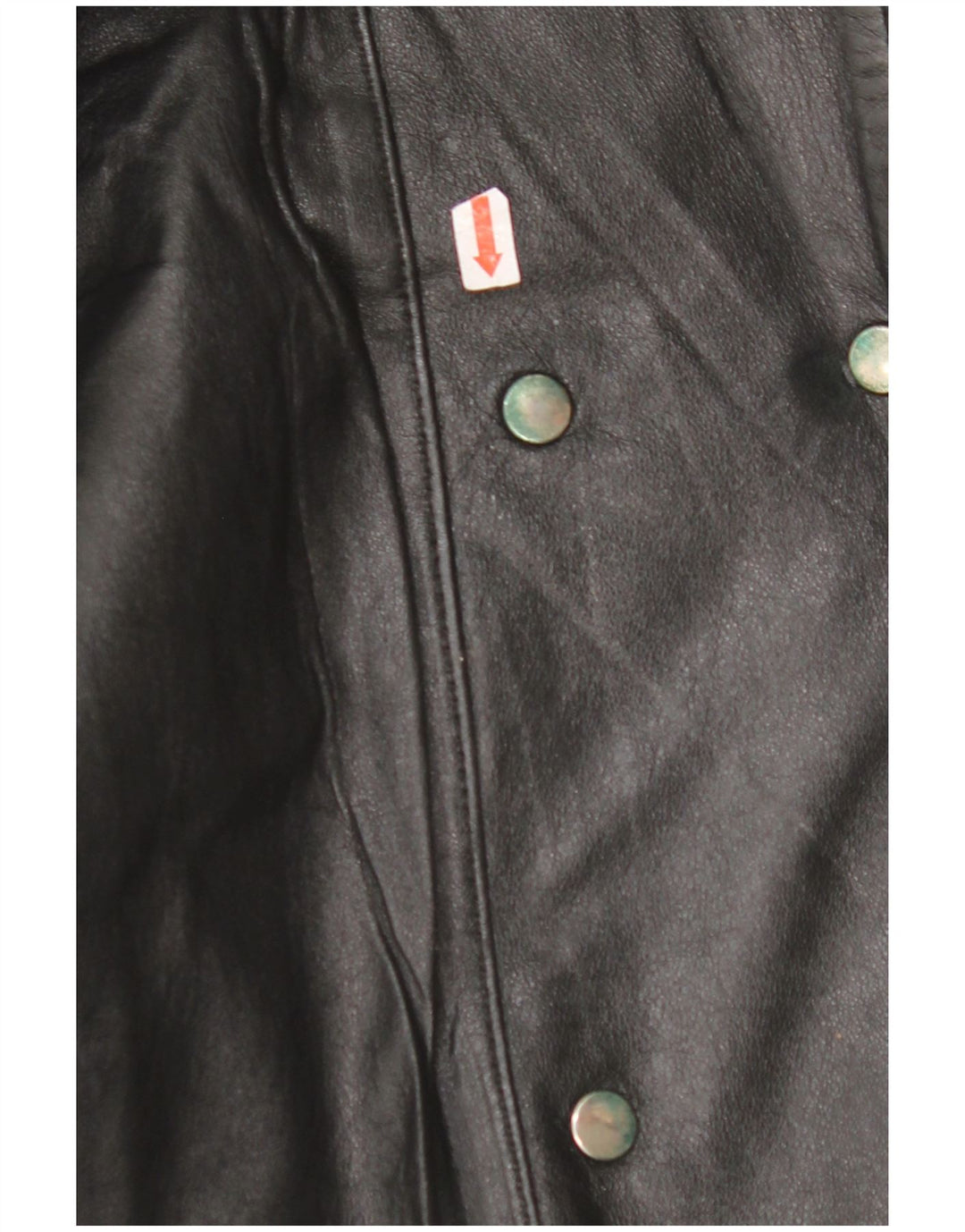 Jachetă de piele supradimensionată pentru femei VINTAGE EU 42, mare, neagră