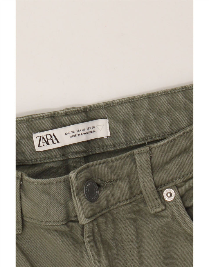 Pantaloni scurți din denim pentru bărbați Zara EU 38 Small W30 Verde