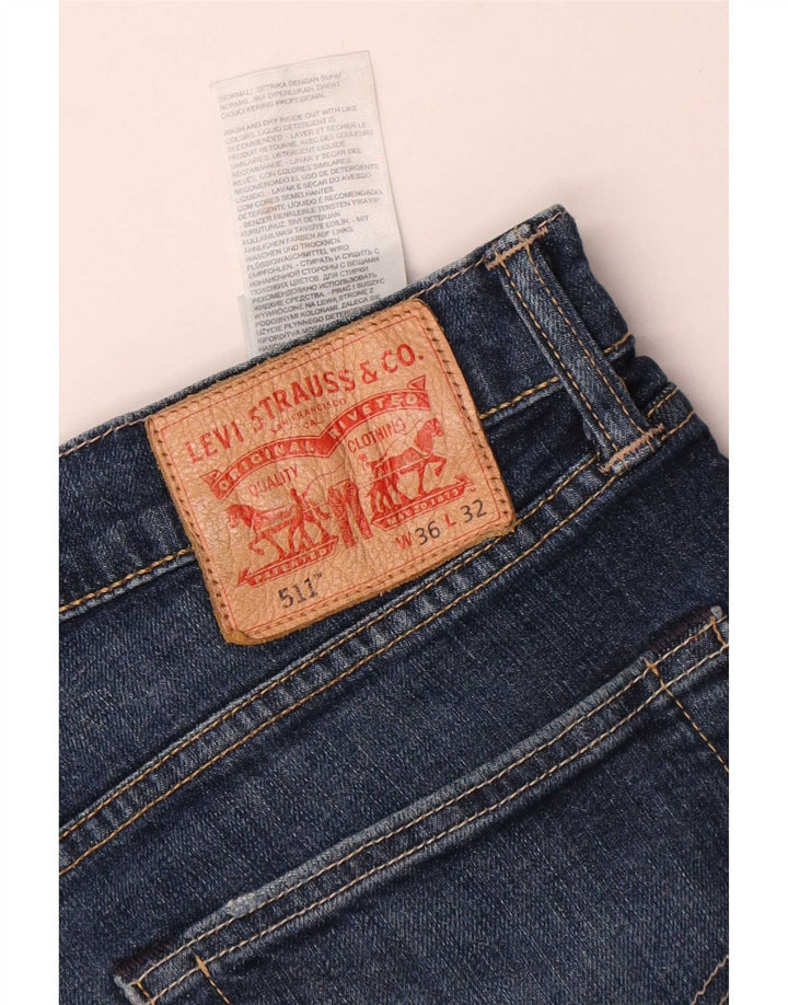 Blugi Levi's 511 Slim pentru bărbați W36 L28 Bumbac albastru