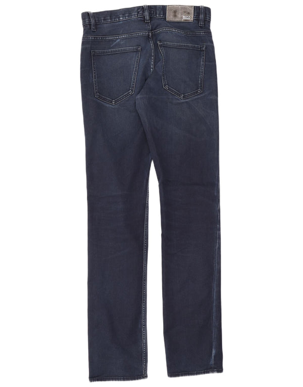 Blugi slim pentru bărbați Hugo Boss W30 L32 Bumbac albastru