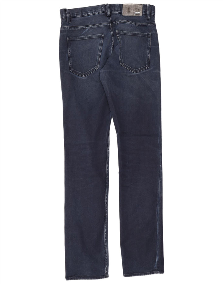 Blugi slim pentru bărbați Hugo Boss W30 L32 Bumbac albastru