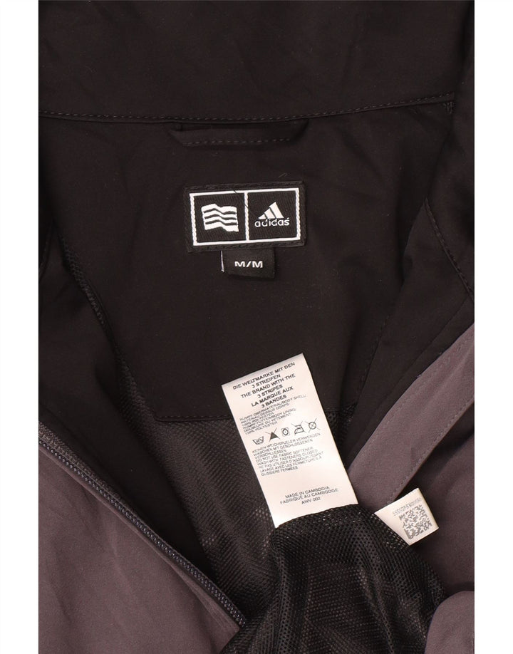 Jachetă de trening pentru bărbați Adidas, gri mediu, poliester sport