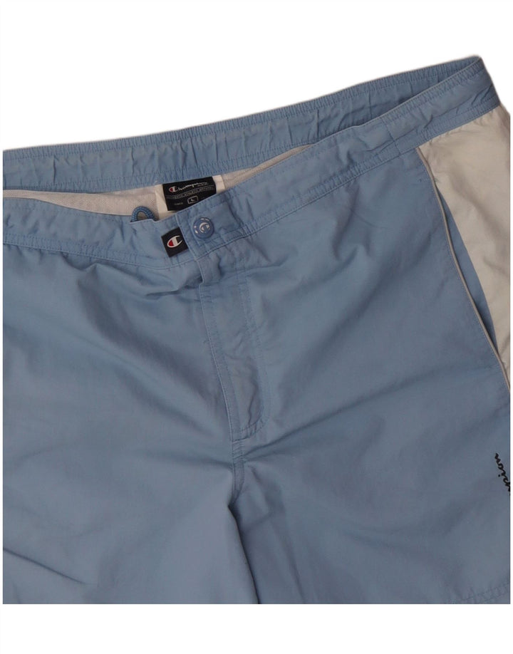 Pantaloni scurți de înot Champion pentru bărbați, mari, albastru, poliester color bloc