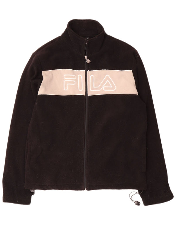 Jachetă pentru bărbați Fila Graphic Fleece UK 38 Medium Black Colorblock
