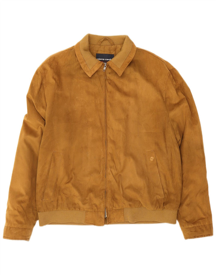 Jachetă bomber pentru bărbați Pierre Cardin UK 42 XL poliester bej