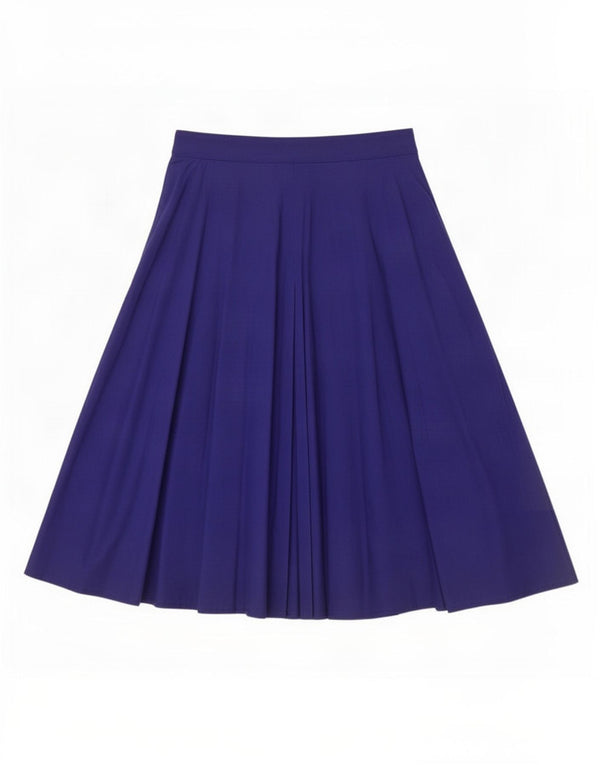 Fusta evazată pentru femei Vintage IT 44 Medium L28 Bumbac albastru