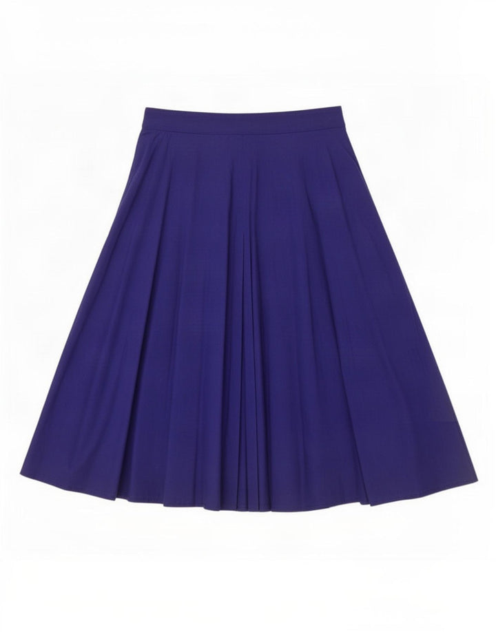 Fusta evazată pentru femei Vintage IT 44 Medium L28 Bumbac albastru
