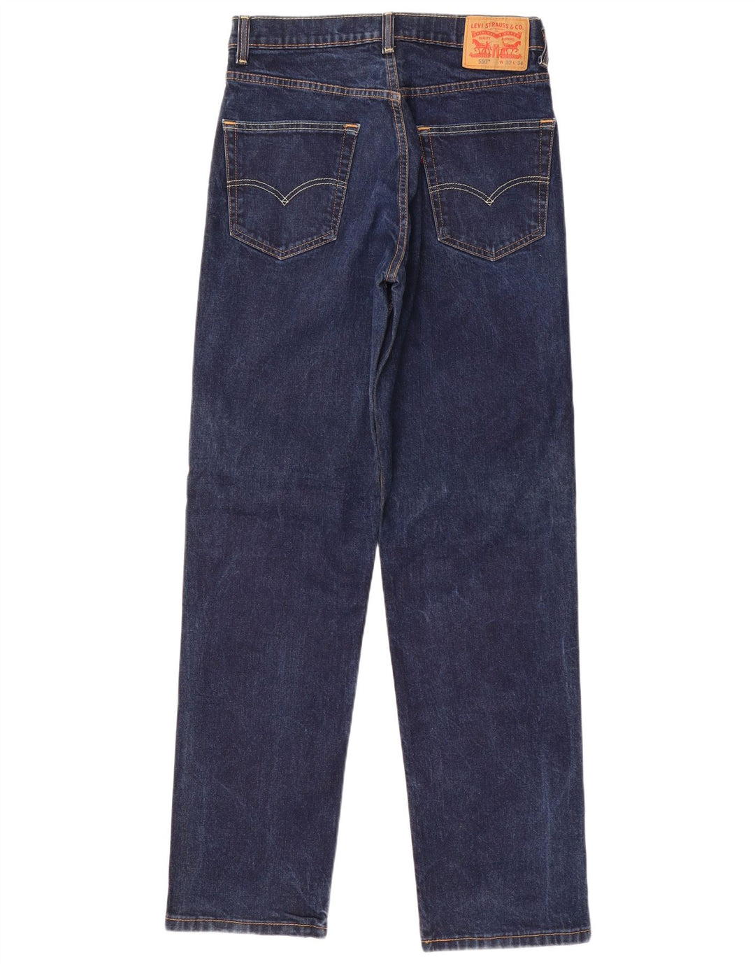 Blugi drepti pentru bărbați Levi's 550 W32 L34 Bumbac bleumarin