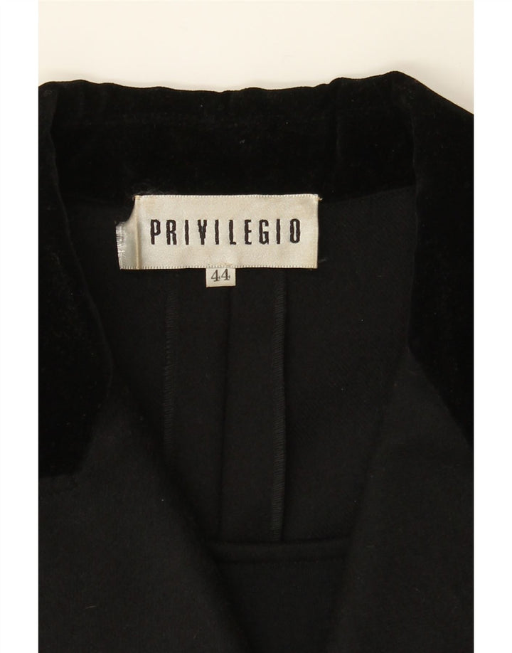 PRIVILEGIO Womens Sheath Dress IT 44 Medium Black Virgin Wool Vintage Privilegio and Second-Hand Privilegio from Messina Hembry 