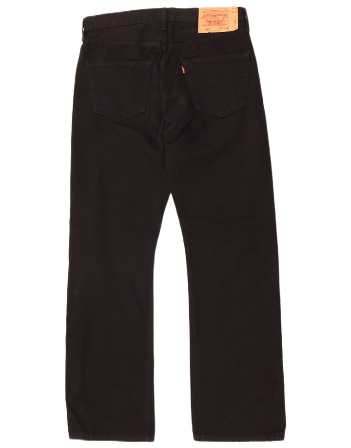 Blugi drepti pentru bărbați Levi's 501 W32 L32 bumbac negru