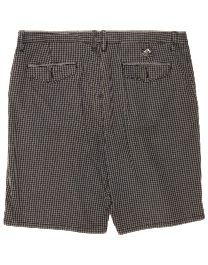 Pantaloni scurți chino Vans pentru bărbați W36, mare, gri, bumbac vichy