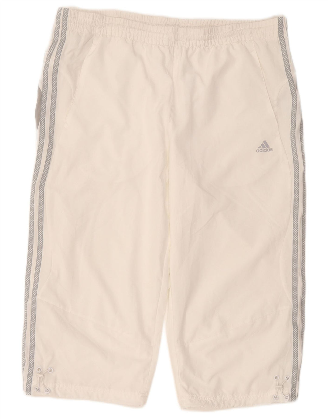 Pantaloni scurți sport pentru bărbați Adidas Climalite, mari, alb, din poliester