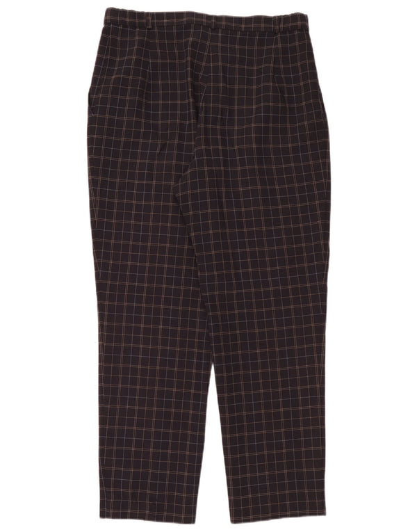 Pantaloni chino pentru femei Marks & Spencer UK 14 Large W32 L28 Bleumarin Check