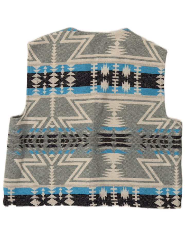 Vestă vintage pentru bărbați XL, gri Fair Isle