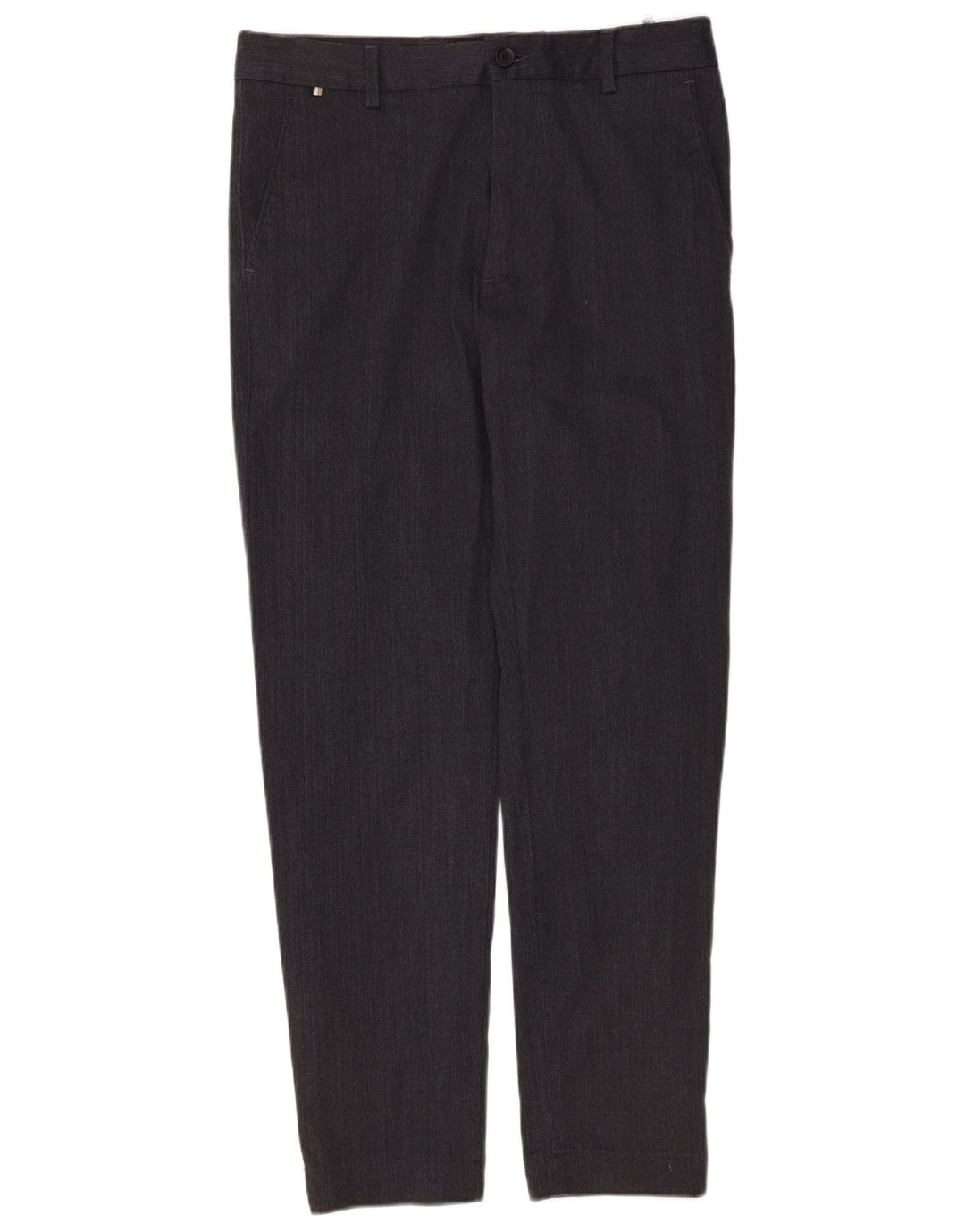 Hugo Boss Pantaloni chino Kane pentru bărbați, cu ajustare normală, L30 L32, poliester gri