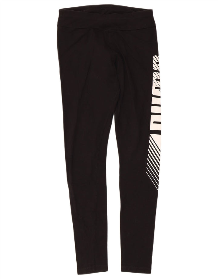 Leggings grafic PUMA pentru femei UK 10 Small Black