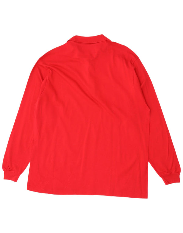 Tricou polo cu mânecă lungă pentru bărbați Il Granchio 2XL roșu