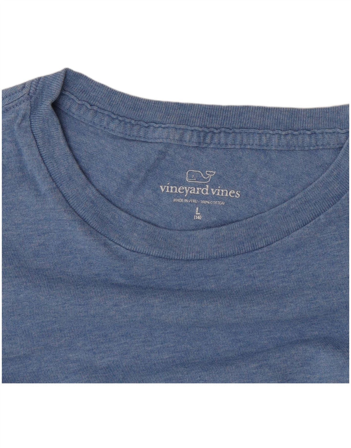 Vineyard Vines Tricou grafic pentru femei Top mare, albastru, bumbac