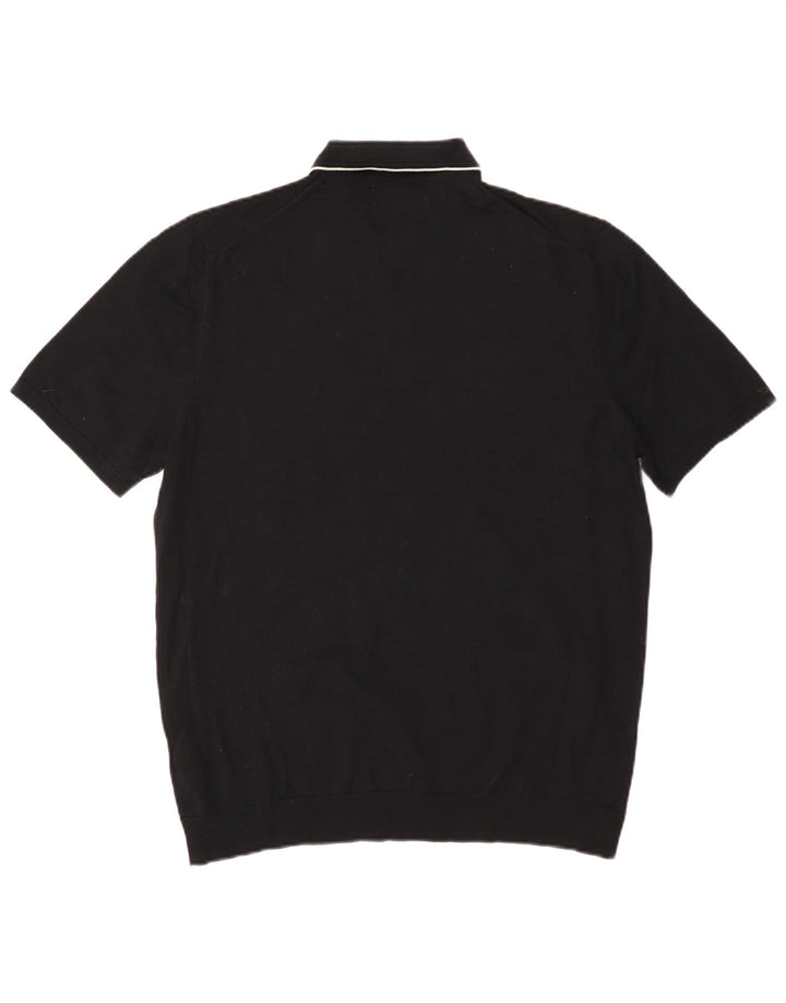 Tricou polo pentru bărbați Marks & Spencer, mare, negru, bumbac