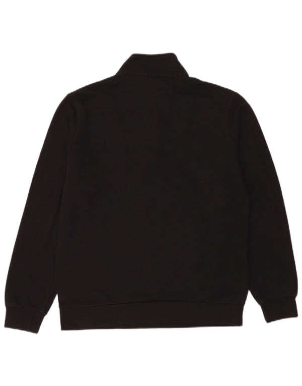 Pulover pentru băieți Champion, cu fermoar, cu gât, 15-16 ani, 2XL, bumbac negru