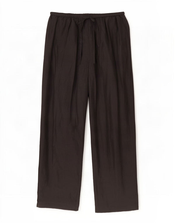 Pantaloni casual pentru damă Monsoon, cu tăiere lejeră, UK 12 Medium L32 L30 Mătase neagră