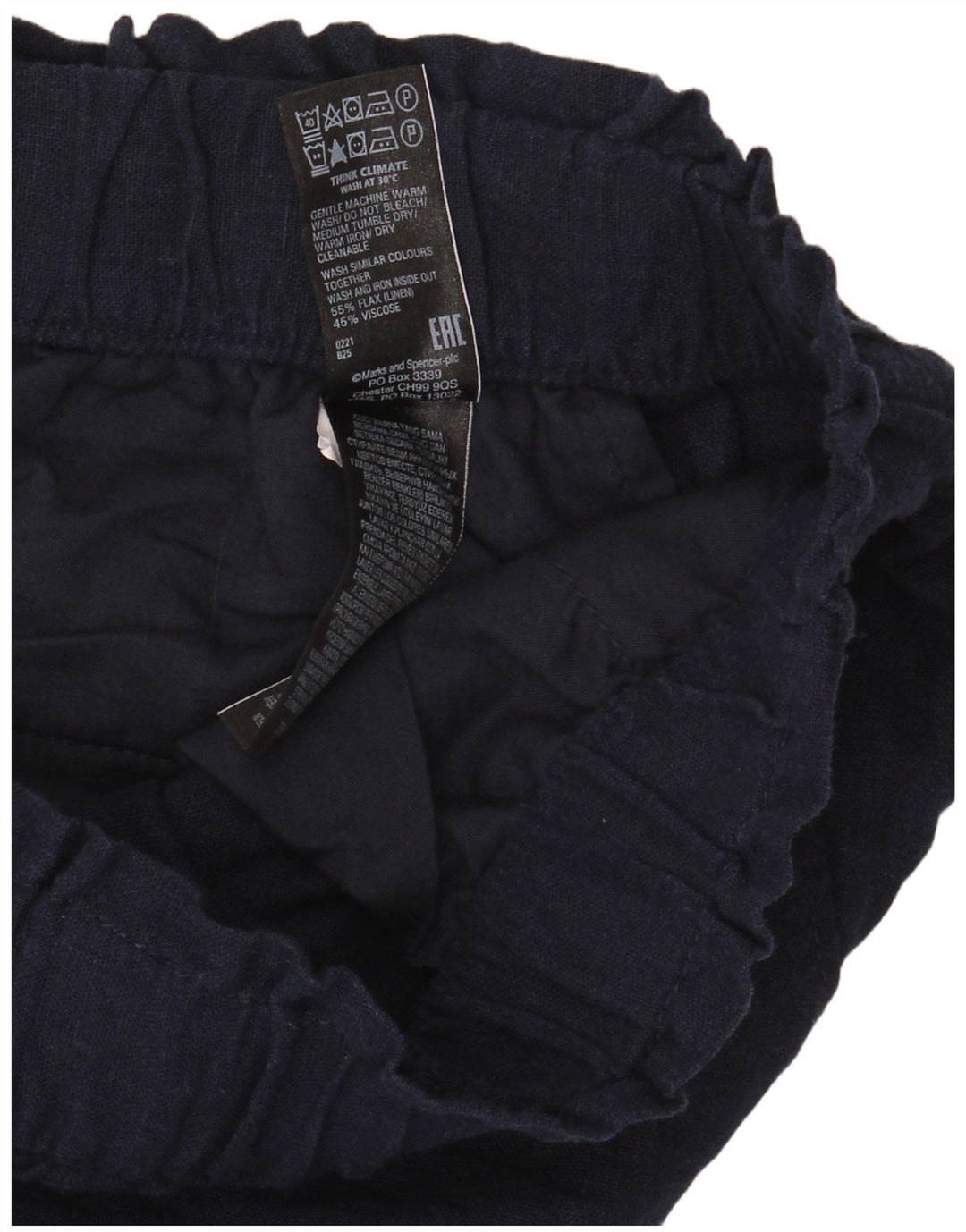 Marks & Spencer Pantaloni scurți casual pentru femei UK 12 Medium W32 Bleumarin In