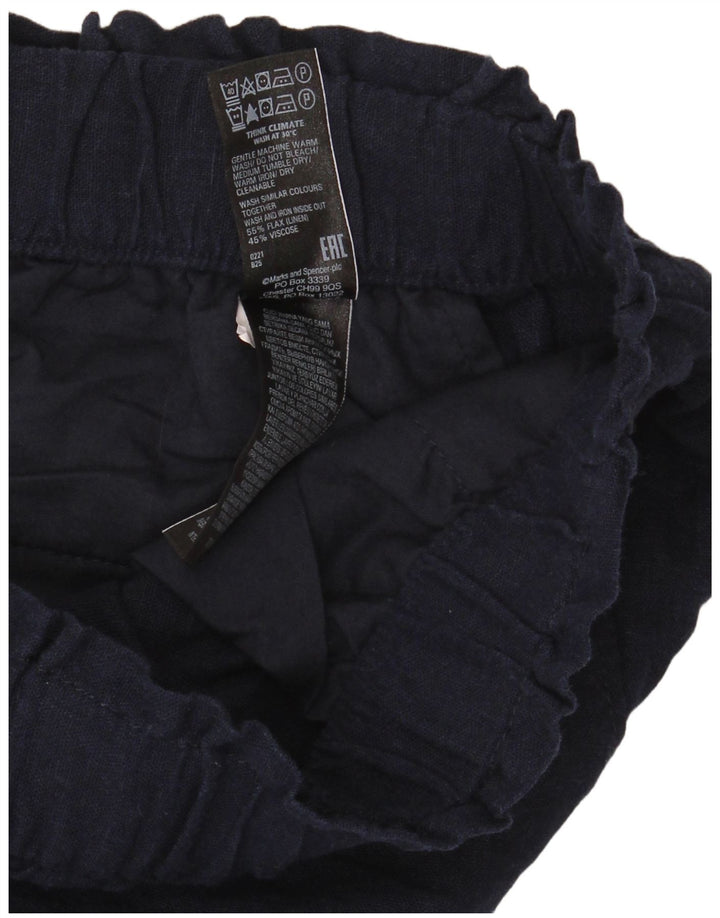 Marks & Spencer Pantaloni scurți casual pentru femei UK 12 Medium W32 Bleumarin In