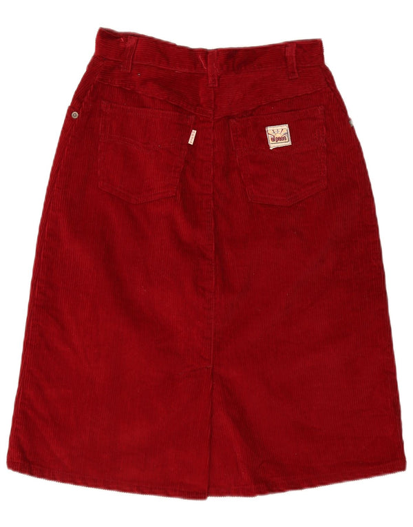 Fusta El Paso pentru femei din velur IT 44 Medium W26 Bumbac rosu