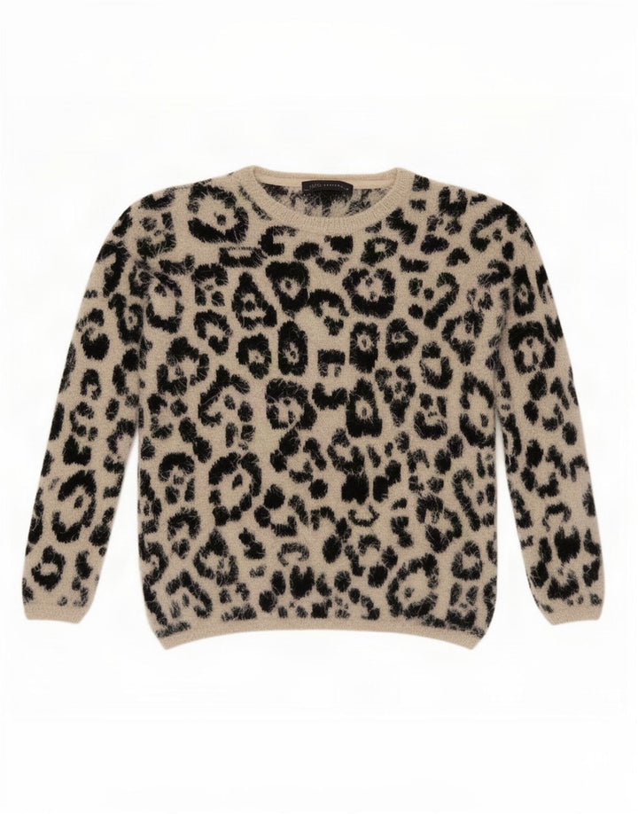 Pulover pentru femei Marks & Spencer cu decolteu triplu UK 8 Mic Bej