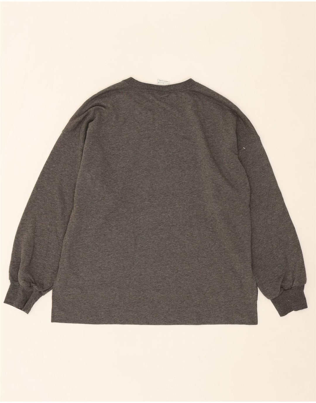 NIKE Womens Yoga Oversized Sweatshirt Jumper UK 16 Large Grey Polyester Vintage Nike and Second-Hand Nike from Messina Hembry 