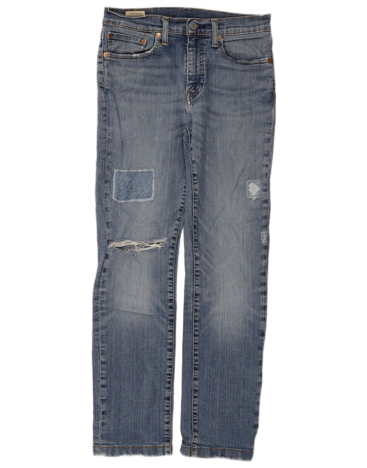 Blugi slim pentru bărbați Levi's Distressed W31 L29 Bumbac albastru