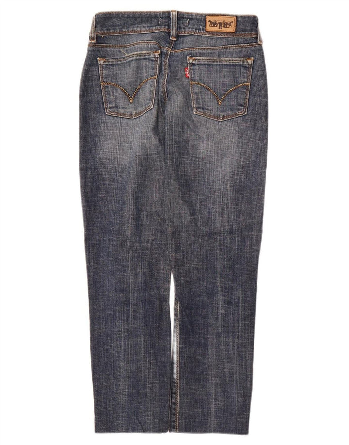 LEVI'S Womens 570 Straight Jeans W28 L26 Blue Cotton