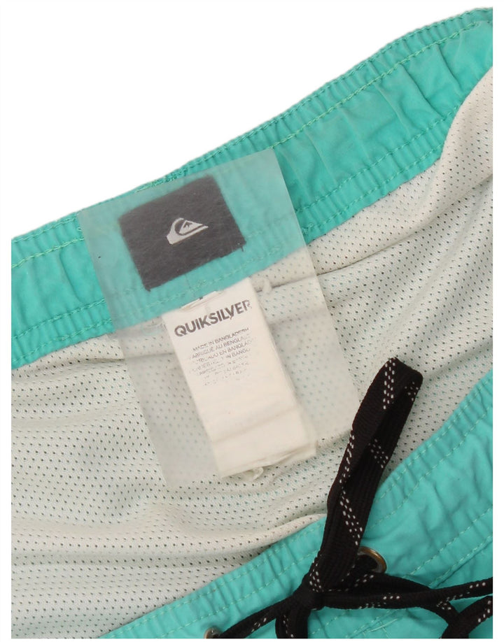 Pantaloni scurți de înot Quiksilver pentru bărbați, poliester turcoaz mare